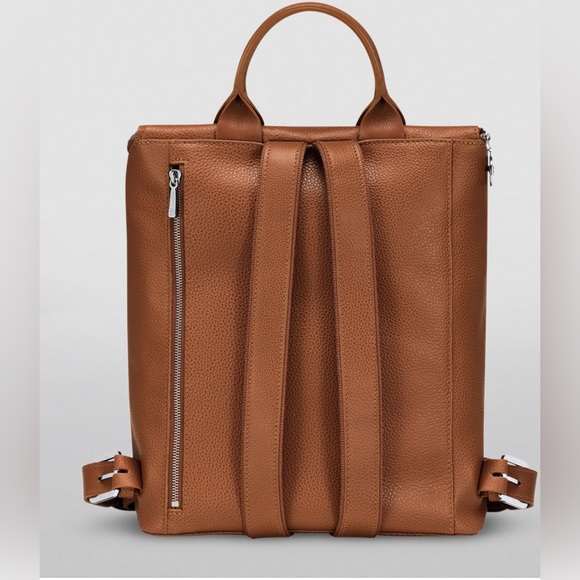 LONGCHAMP Leather Le Foulonné Backpack - Picture 5 of 10